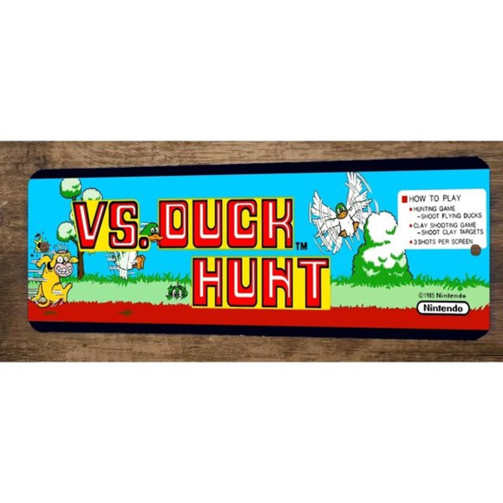 Vs Duck Hunt Arcade 4x12 Metal Wall Video Game Sign